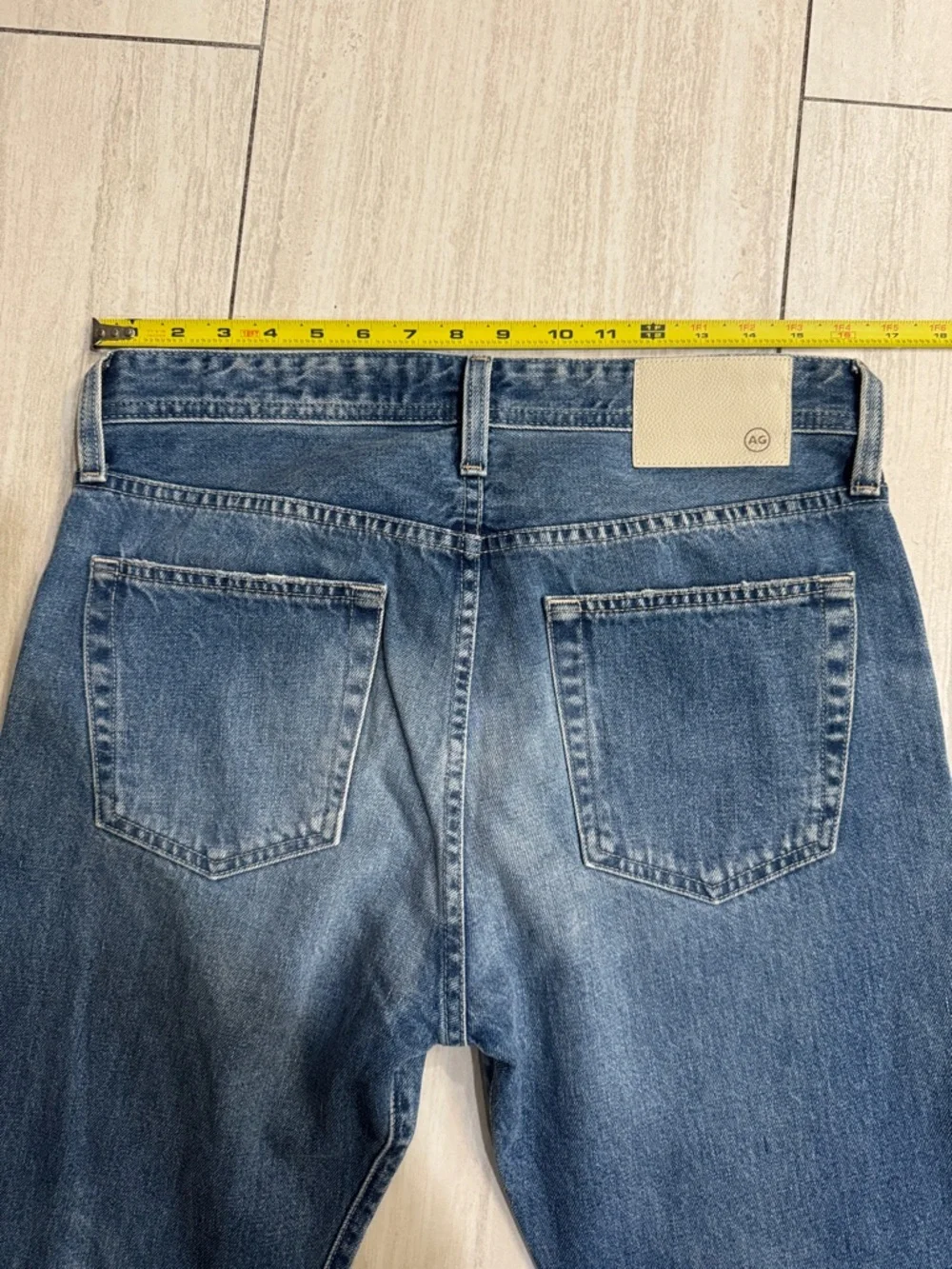 Ag Adriano Goldschmied Men's Straight Leg Denim Jeans - Blue Wash